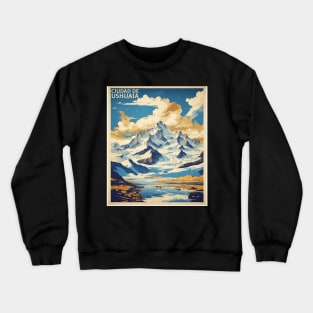 Ciudad de Ushuaia Argentina Vintage Tourism Poster Crewneck Sweatshirt